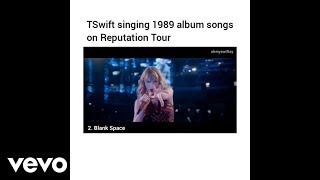 Taylor Swift - Singing 1989 Album Songs On reputation Stadium Tour