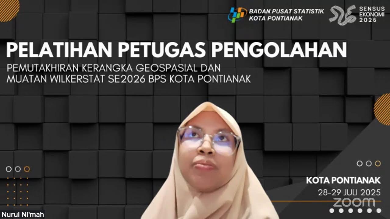 Pelatihan Petugas Pengolahan Wilkerstat SE2026 BPS Kota Pontianak