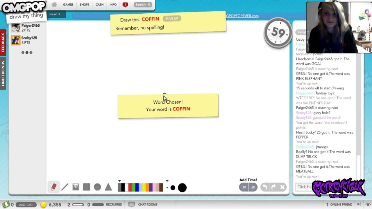 (Scoby125) Draw My Thing #2 w/Paige - Extremeable's Purple Dildo XD