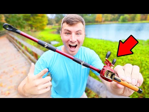 World's SMALLEST FISHING ROD & REEL Catches Big Fish