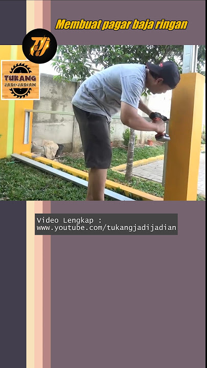bikin pagar rumah baja ringan model paling sederhana