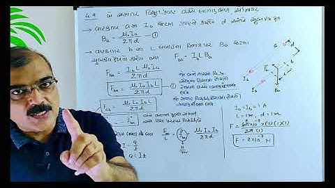 12TH PHYSICS ||CHAP 4| FORCE BETWEEN TWO PARALLEL CURRENT, TORQUE ON CURRENT LOOP|| GUJARATI MEDIUM