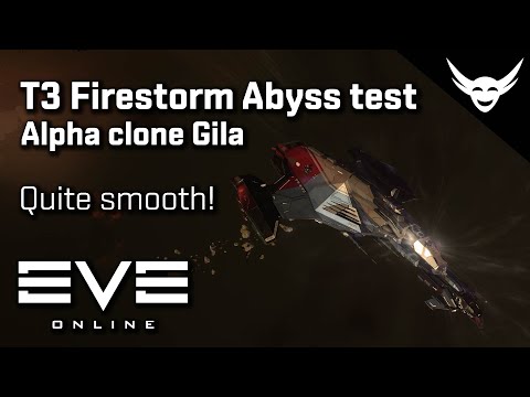 EVE Online - Alpha clone T3 firestorm abyss Gila test