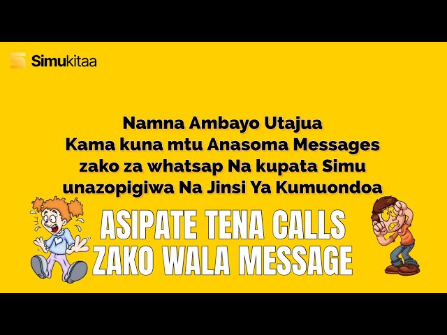 Namna Ya Kujua Kama Message Zako WhatsApp Kuna Mtu Anasoma Na Kupata Simu ukipigiwa Na jins Ya Kutoa class=