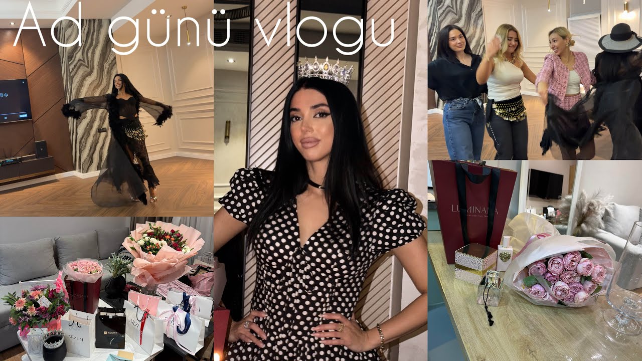 🎂Ad Günümü Belə Keçirtdik! Qızlarla Dəli-Dolu Lüks Kabinetdə Baş-Başa.🎁Hədiyyələrimi Açıram. VLOG