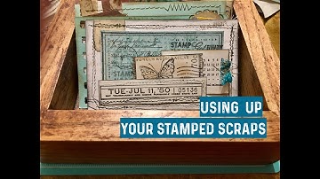 Using up Your Stamped Scraps - Index Card Art