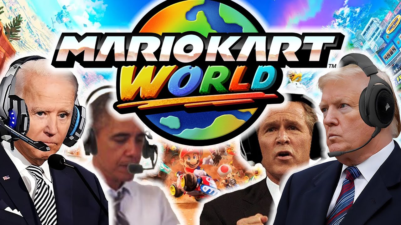 Президенты США играют в Mario Kart World