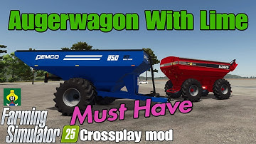 Augerwagon met kalk / FS25 crossplay mod