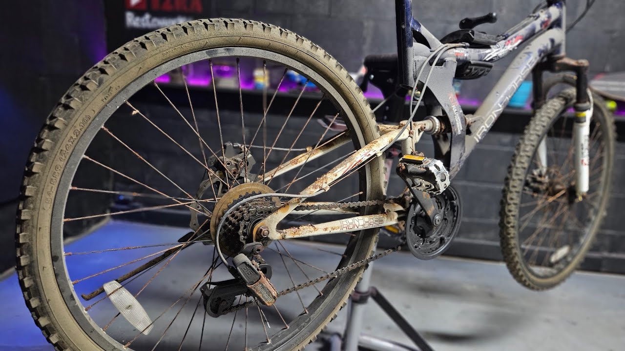 Restoring a rusty mountain bike Full process[ a Crazy transformation