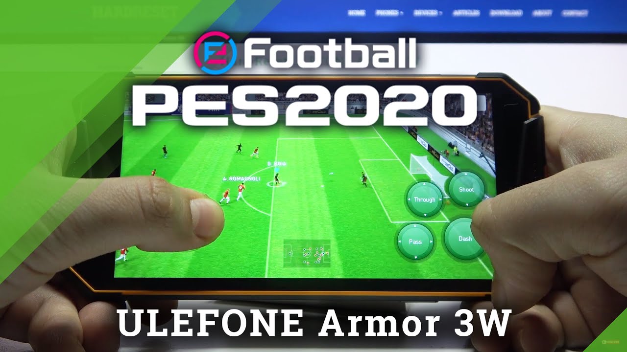 Pro Evolution Soccer Game Test on Ulefone Armor 3W - PES Mobile Gameplay