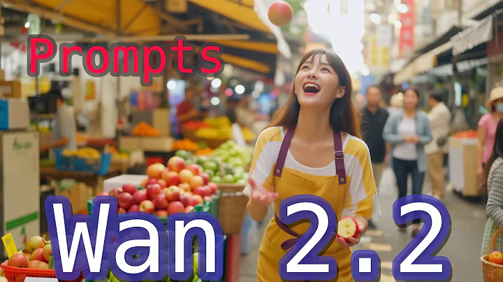 Wan2.2 Prompts | Vibrant Korean Market: Cheerful Vendor Tosses Apple | Wan 2.2 Vace Experimental