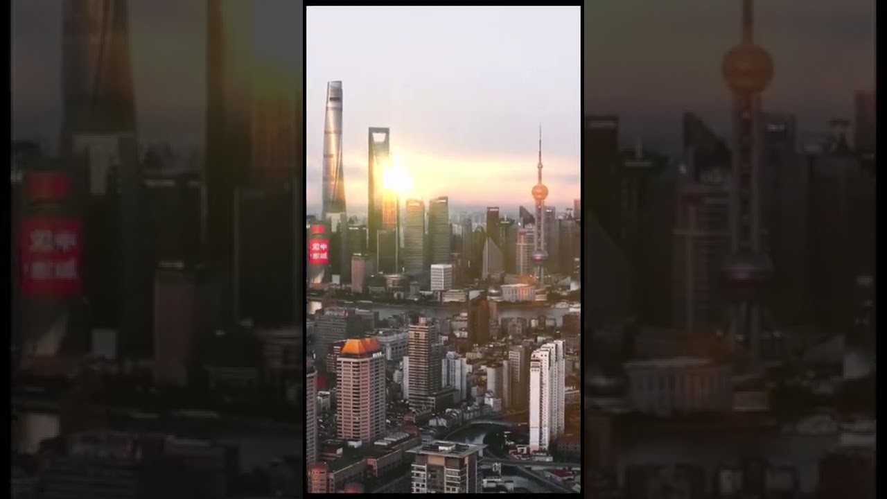 The gleaming gold Shanghai Jinmao Building