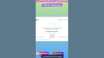 Free ChatGPT online course with certificate #chatgpt #free #certificate #guvi #google #ai #skills