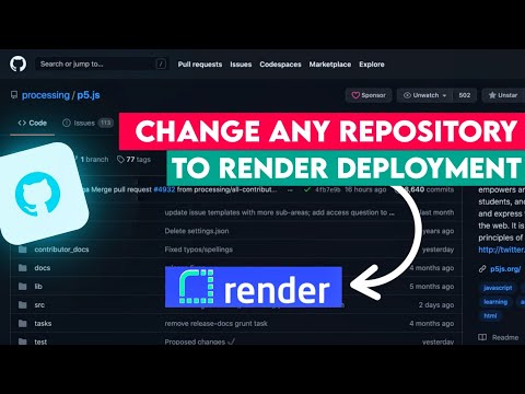 How to Change Any Repository Deployment on Render Support Platform tamil/TechMagazine