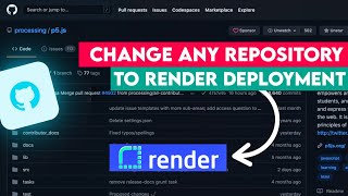 How to Change Any Repository Deployment on Render Support Platform tamil/TechMagazine