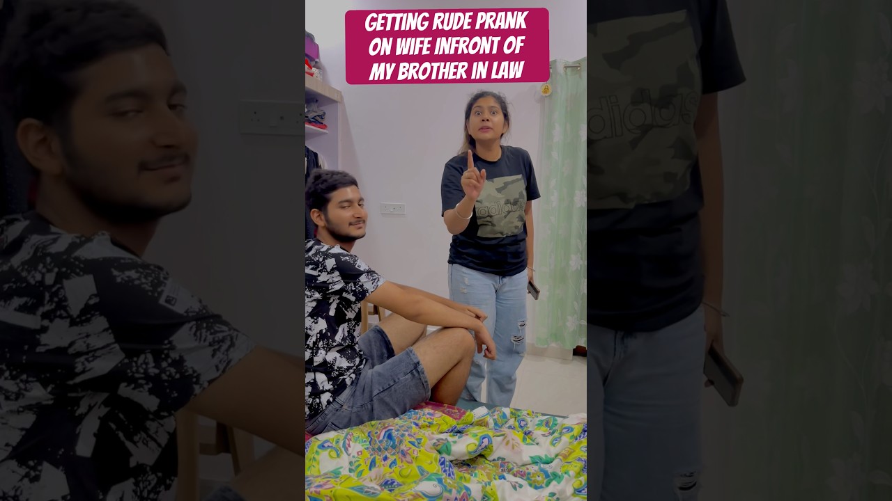 Getting ride prank on wife Infront of brother in law #shorts #prank #comedy #viral #trending