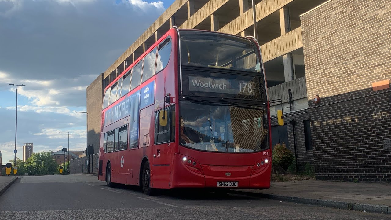 Full Route Visual London Central Route 178 Woolwich To Lewisham