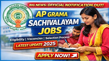 AP Grama Ward Sachivalayam Recruitment 2026 | Job Calendar 2026 | Expected 1 Lakh Vacancie