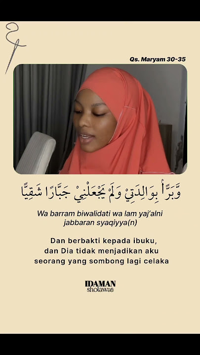Qs. Maryam 30-35 | Suara Merdu Cewe Hijab Subhanallah #surahmaryam #bacaanalquran By EL PIANO
