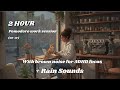 2 Hour Pomodoro | 50 Minute Intervals | with Rain sounds and BROWN NOISE for ADHD Focus 📚🌧️🍁🕯️
