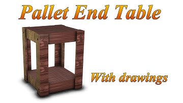 End table made from pallets (plans included)