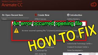 How to Fix An error occurred file in Adobe Animate CC, Flash CS3 to CS6 screenshot 5