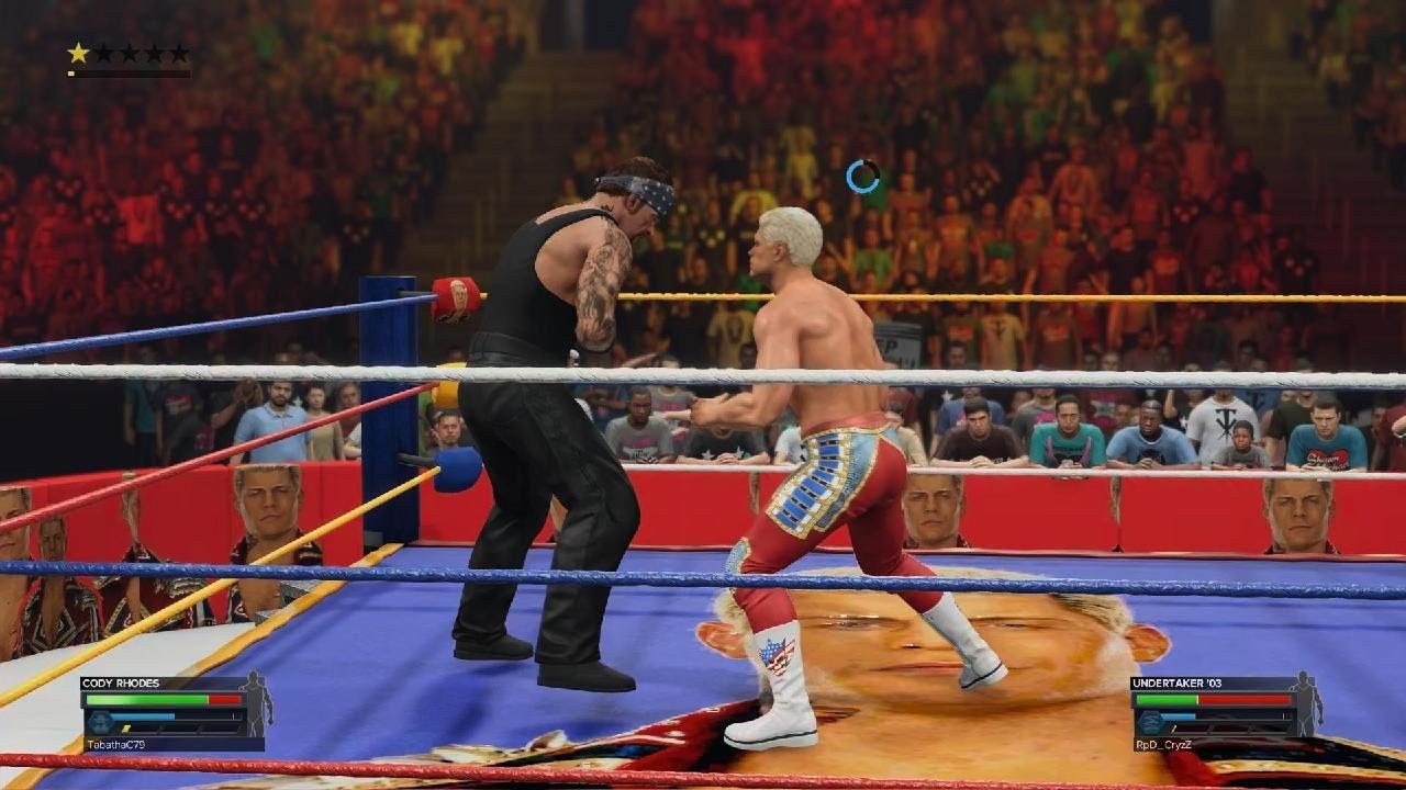 WWE 2K23 my Cody Rhodes vs Rpd_CryzZ Undertaker 2003 - YouTube
