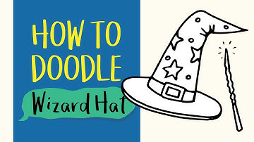 How to Draw a Wizard Magic Hat (Easy Step by Step Drawing and Coloring Tutorial For Kids)