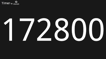 172800 Second Countup Timer