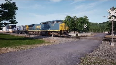 TSW:2 Railfanning Sand patch grade part 4. Chasing CSX C40-8w Yn3b