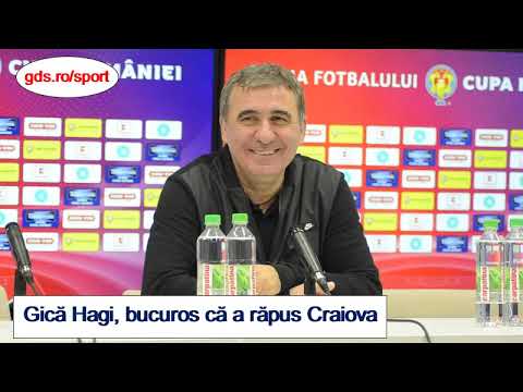 Gică Hagi, după Craiova - Viitorul 1-2 în Cupa