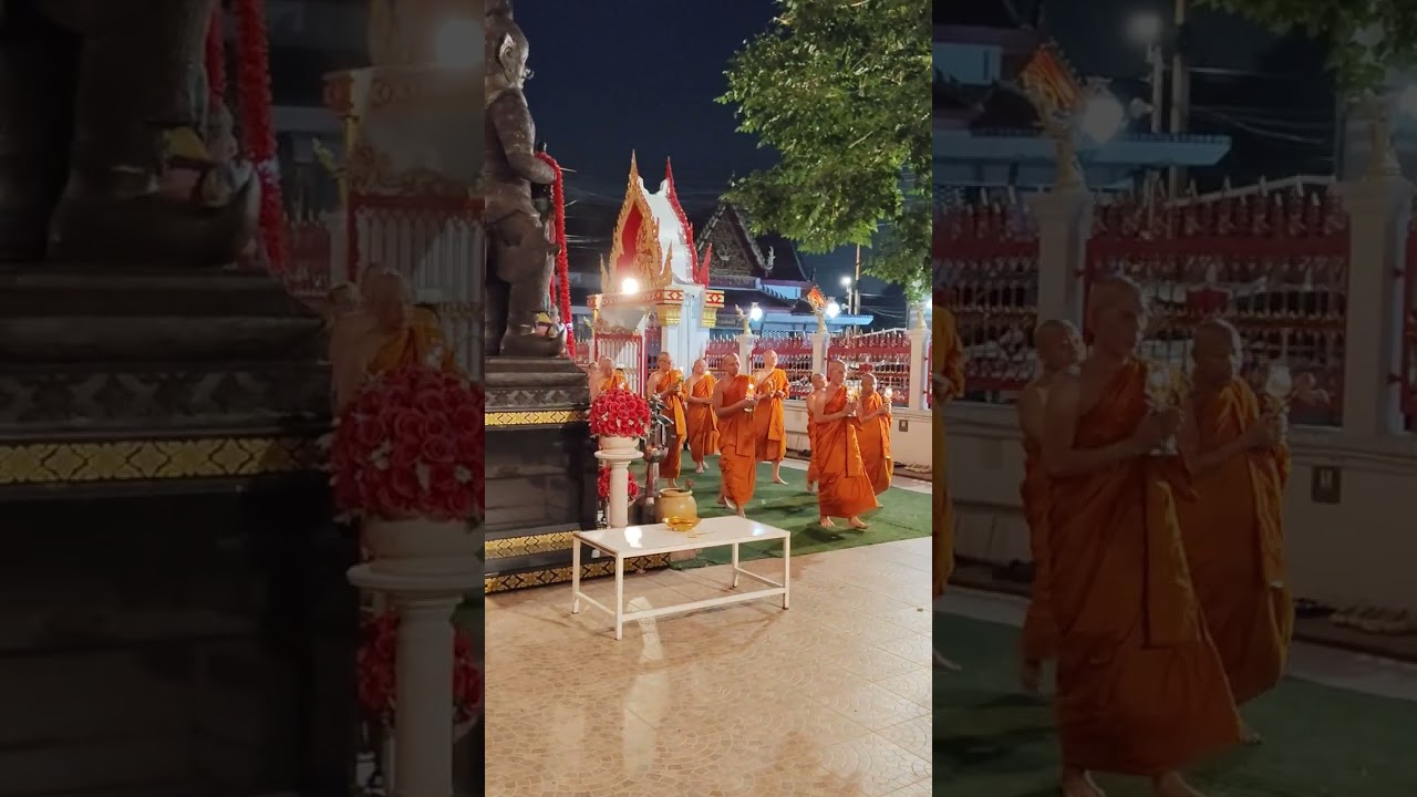 เวียนเทียนที่วัดมอญ(วัดประดิษฐาราม) วันมาฆบูชา 15 ค่ำเดือน 3 อังคาร 3 มีนาคม 2569(3)