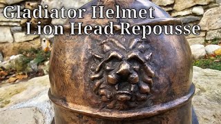 Forging a Bronze Gladiator Helmet - Part 2 - Lion Head Repousse