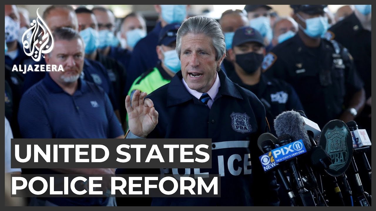 US police reforms: NY unions say officers used for political gain