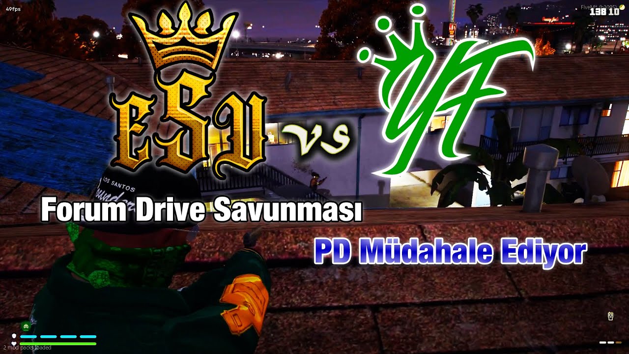 Young Families EastSide Vagos ile savaşıyor | Round 3 | Polis müdahale ediyor | YFxESVxPD | VORPv.0