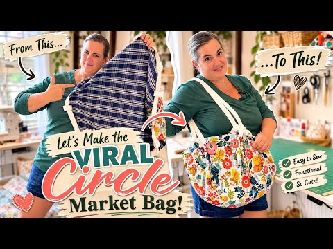 The VIRAL Circle Tote Everyone Loves! | Easy Sewing Tutorial