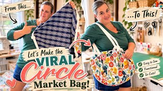 The VIRAL Circle Tote Everyone Loves! | Easy Sewing Tutorial