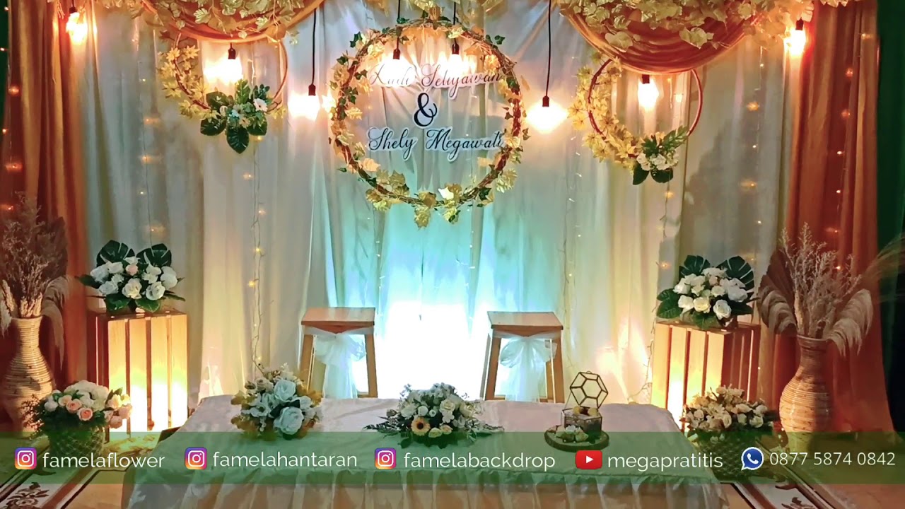  Backdrop  akad  nikah  backdrop  akadnikah Gold YouTube