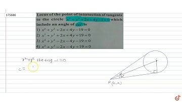 Locus of the point of intersection of tangents to the circle `x^2 + y^2 + 2x + 4y-1=0` which i