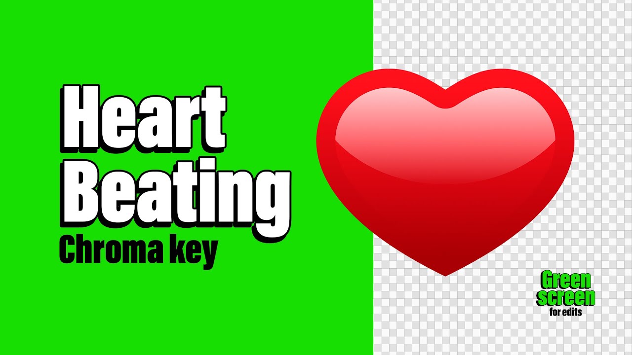 Heart beating || Coração batendo || Green screen - Chroma key