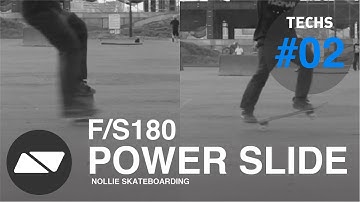 F/S 180 POWERSLIDE  [スケボー SIDE TRICKS #2.0]
