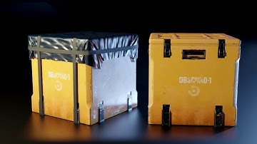 Sci-Fi Crate Eevee Render