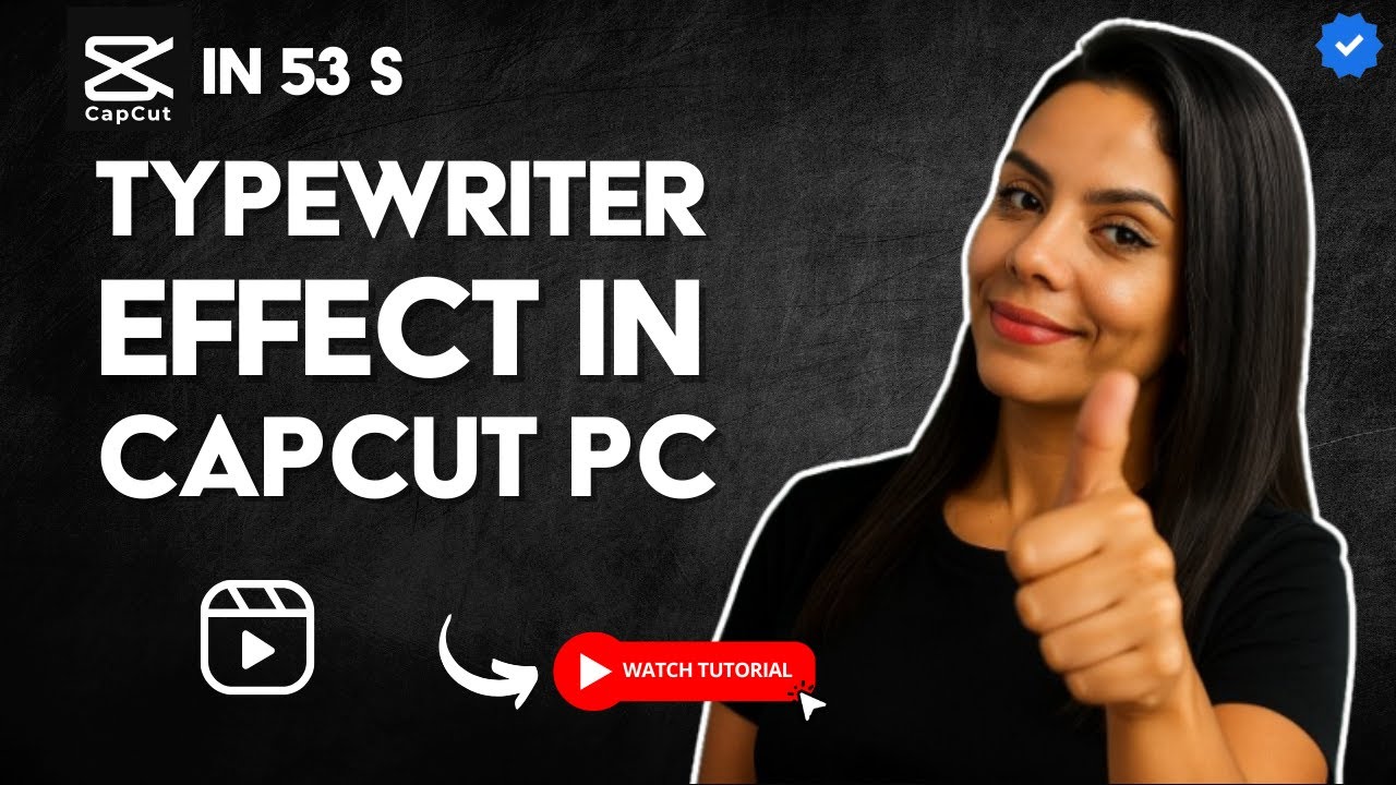 How to CREATE a TYPEWRITER EFFECT in CAPCUT PC in 53 S - YouTube