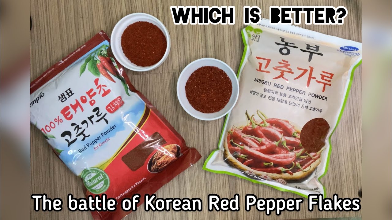 Product Comparison Korean Red Pepper Flakes Gochugaru for Kimchi ㅣ