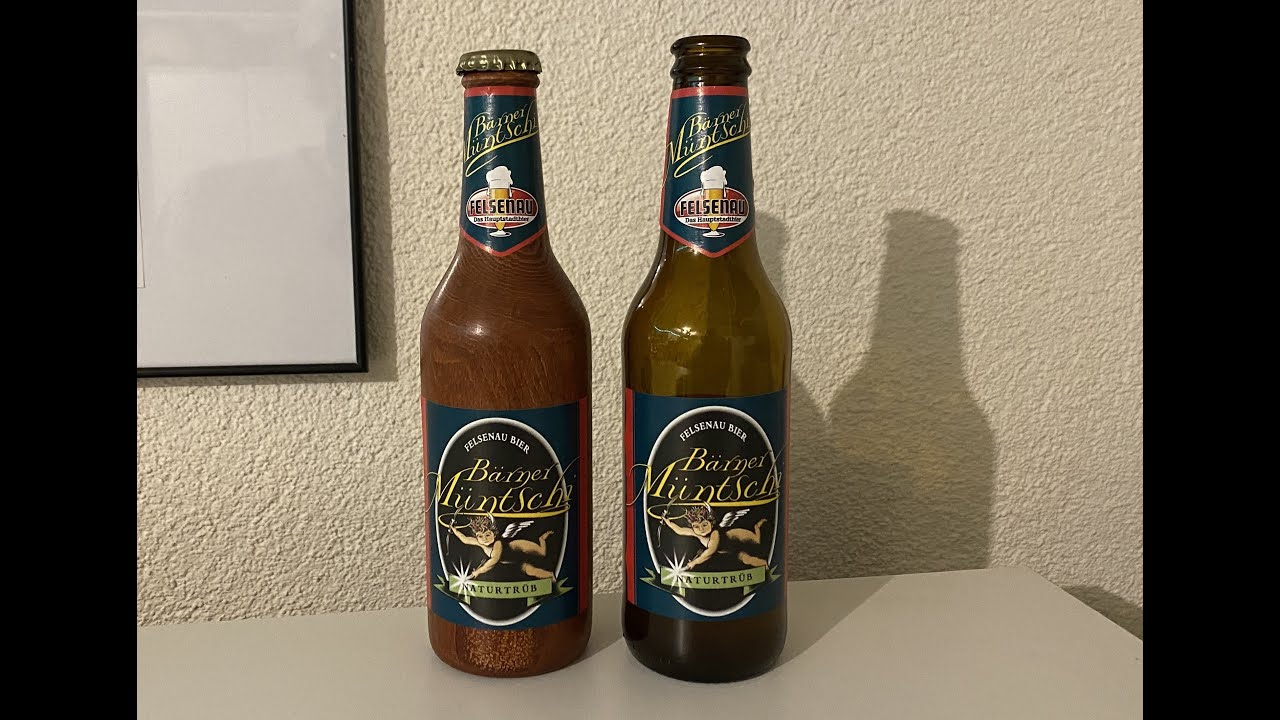 Drechseln - Kleine Bierflasche (Felsenau, Bern)