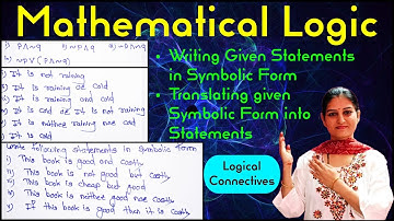 Mathematical Logic||Statement Form||Symbolic Form||Discrete Mathematics||In Hindi