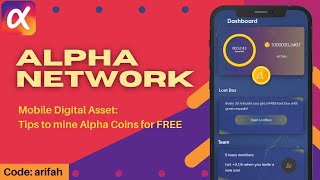 Alpha Network (How to mine free Alpha Coins) screenshot 2