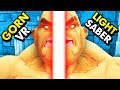 NEW LIGHTSABER MOD IN GORN VR *GORN JEDI* (GORN Gladiator Simulator HTC Vive Funny Gameplay)