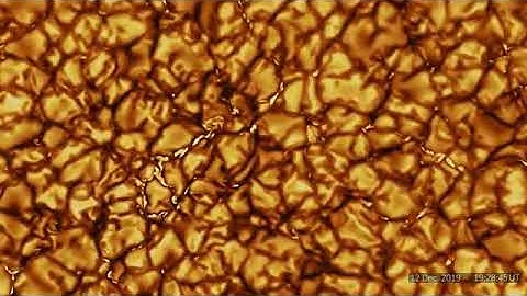 Convection cells on solar surface