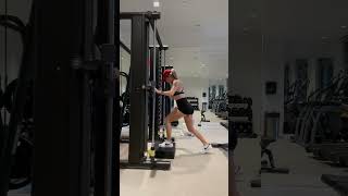 Front Foot Elevated Split Squat using a Smith machine for support